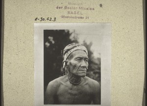 Chief in Borneo. (Phot