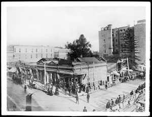 Off and Vaughn Drug Company, Fourth Street and Spring Street, ca.1890-1900