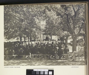 Outdoor service, Lovedale, South Africa, ca.1938