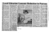 Local Librarian Laments Reduction in Patrons