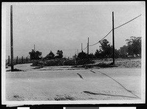 View of the intersection of N Street and o Street looking east from Broad Street in Wilmington prior to improvements, 1933