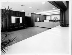 Interior of business office at the County Fair Grounds, Santa Rosa, California, 1966