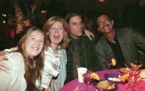 Tia Whiteaker, Lorrie Fishkin, Noah Whiteaker, and Dan Godfrey at the Mill Valley Film Festival Closing Night Gala, 2000
