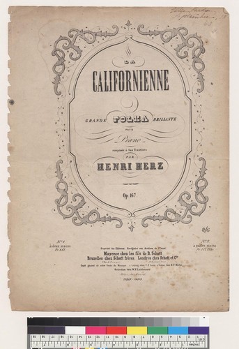 La Californienne grande Polka brillante pour piano composée à San Francisco par Henri Herz