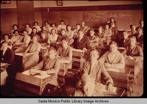 Classroom in McKinley School, Santa Monica, Calif