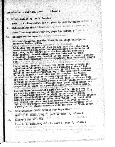 Manzanar free press, July 12, 1944