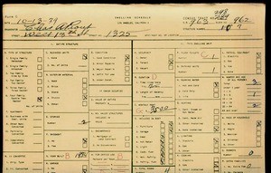 WPA household census for 1325 W 13TH, Los Angeles County