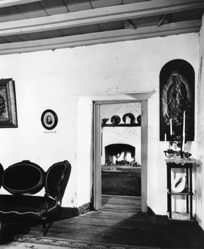 Interior of old house on Olvera Street