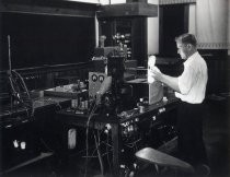 John Woodyard in Varian Laboratory