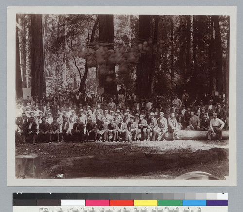 Group portrait of members, Bohemian Grove. [photographic print]