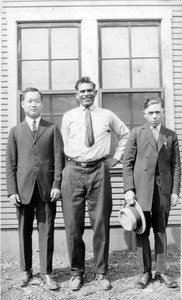Meung Sun Paik with two other men