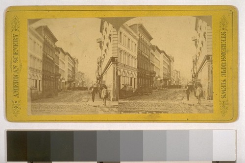 Sacramento St., S.F. [San Francisco] in 1860's. American Scenery