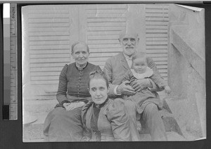 The Rev. and Mrs. Hartwell with Mrs. Peet, Fujian, China, ca.1900