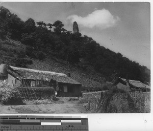 A temple at Fushun, China, 1936