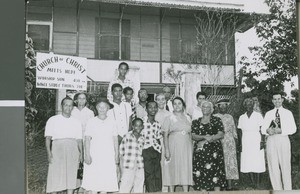 The Congregation of the Rio Abajo Church of Christ Outside of their Church Building, Rio Abajo, Panama, 1953