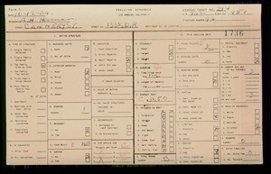 WPA household census for 133 CANNERY ST, Los Angeles County