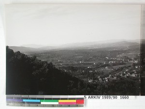 Panoramic view in four pages, Fianarantsoa, Madagascar, ca.1927