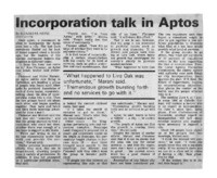 Incorporation talk in Aptos