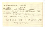 Notice of change of address