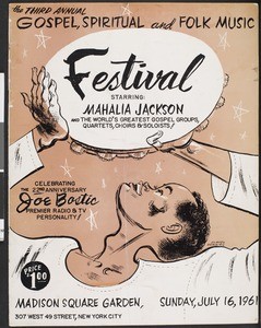 The third annual gospel, spiritual, and folk music festival, New York, 1961