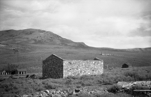 Old stone building, possibly a jail in Hamilton, Nevada, SV-148