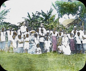 Group with John McKittrick, Congo, ca. 1889-1891