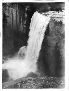 Vernal Falls in Yosemite National Park from Clark's Point, 1900-1930