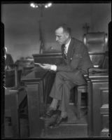 C. C. Julian in court, Los Angeles, 1926-1933