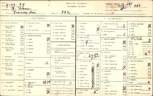WPA household census for 332 VERNON AVE, Los Angeles County