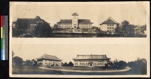 Panoramas of University of Nanking campus, Nanjing, China, ca.1900-1932