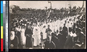 Festival procession during Rosary Month, Mumbai, India, ca.1920-1940
