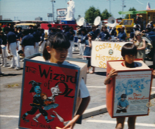 Costa Mesa Library, Walking Book Parade, 1985