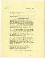 Letter from Julia Morgan to William Randolph Hearst, October 4, 1922