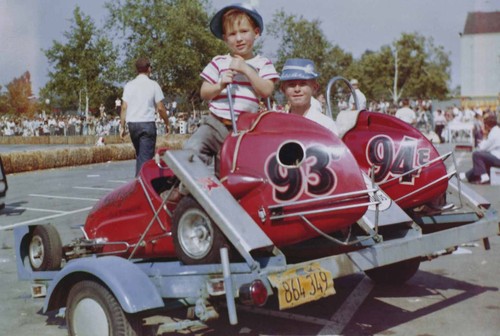 Quarter Midget Racing on the Orange Show grounds, [graphic]