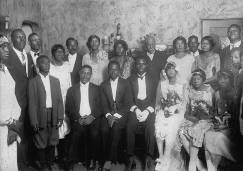 Wedding of David and Essie Martin Green, [graphic]