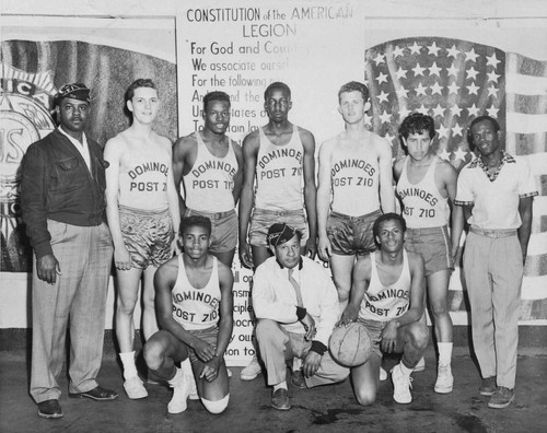 Basketball team at American Legion, [graphic]