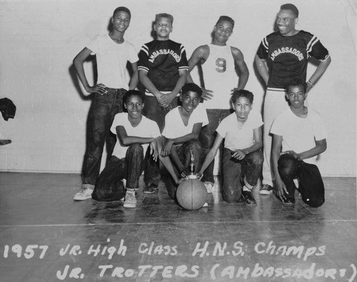 Junior High Class Home of Neighborly Service Champs, [graphic]