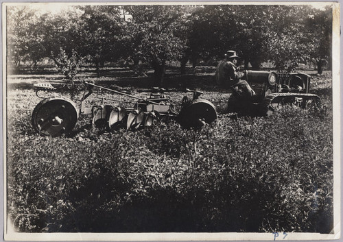 Disc-plowing with a 40 HP Best, 1926