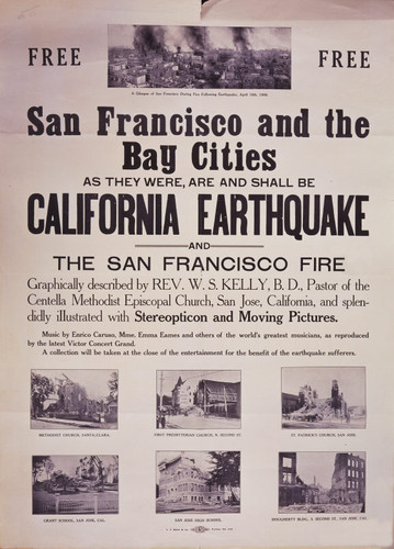 Earthquake Relief Poster, 1906