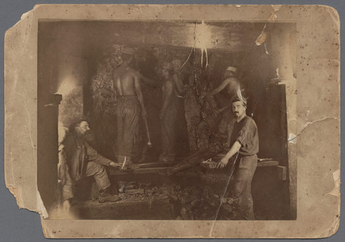 Miners at New Almaden [ca. 1885]