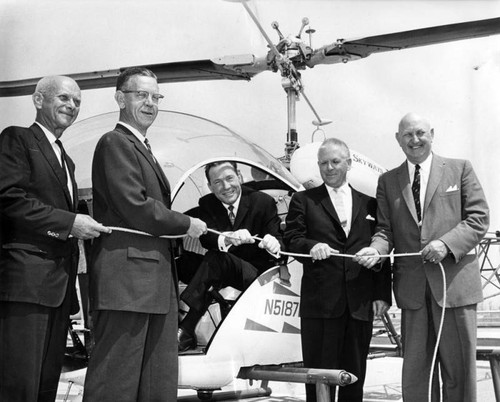 Mayors ride copter, help open 6-mile freeway link