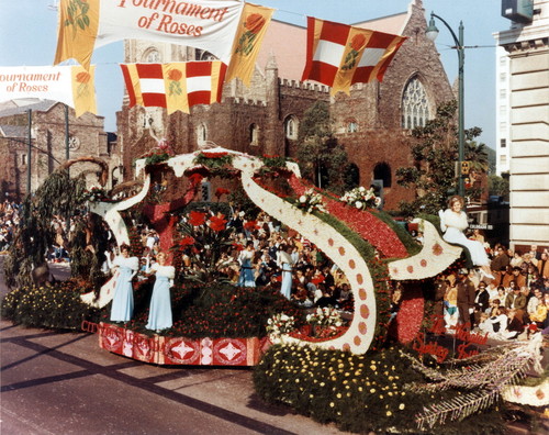 Pasadena Tournament of Roses Parade--Arcadia Float, 1970