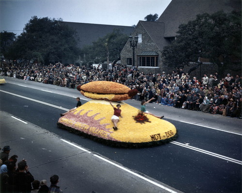 Pasadena Tournament of Roses Parade--Arcadia Float, 1950