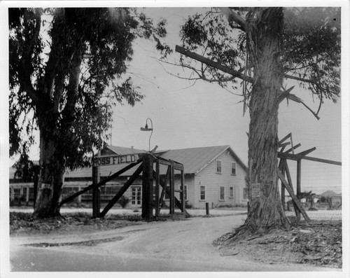 Ross Field, U.S. Army Balloon School Building and Fence