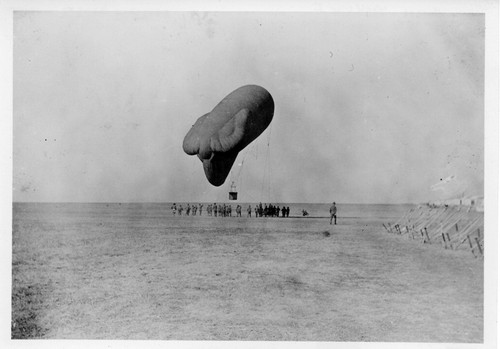 United States Army Balloon School at Ross Field--Readying Balloon for Flight