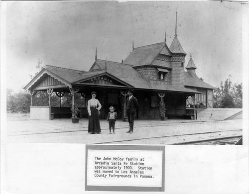 John McCoy and Family at Arcadia Santa Fe Station