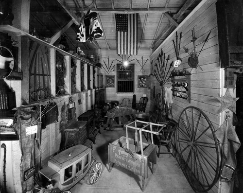 William Parker Lyon Pony Express Museum--Miniature Stagecoach and Washing Machine