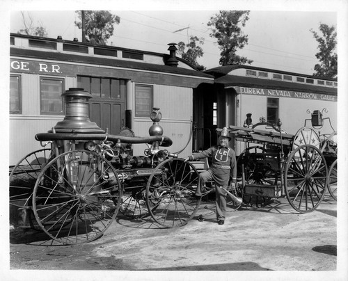 William Parker Lyon Pony Express Museum--William Parker Lyon and Two Fire Engines