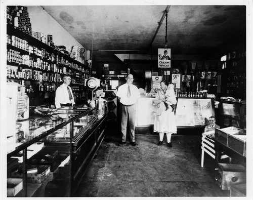 Frank and Flora McCoy in their General Store