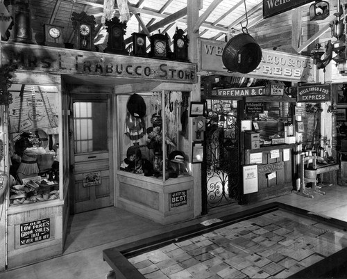 William Parker Lyon Pony Express Museum--Wells Fargo and Co. and Mrs. E. Trabucco Store Displays